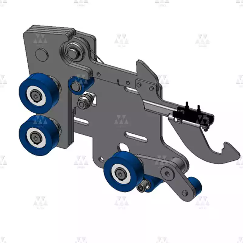 BL-B153ABIX0202 | 1X SINGLE LANDING DOOR LOCK ASSEMBLY 2000US WITH CAR DOOR LOCKING DEVICE 'R'.S2-4-6Z 'R', LEVER B098AATX06 FOR 2000B-MF. EXECUTION WITH EMERGENCY INTO THE HEADER AND CAR DOOR LOCKING DEVICE.