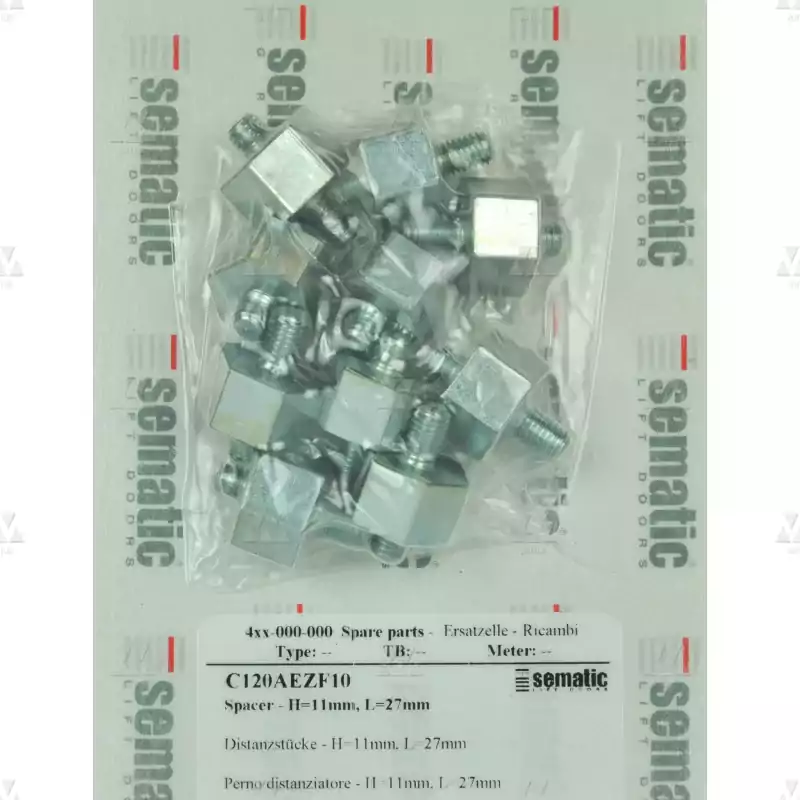 BL-C120AEZF10 | 10 X SPACER PIN (H=11MM, L=27MM) BL-C120AEZF10 | 10 X SPACER PIN (H=11MM, L=27MM)