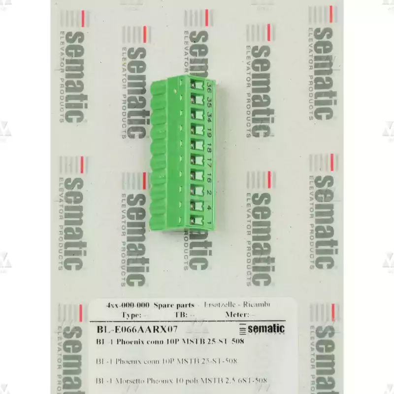 BL-E066AARX07 | 1 X 10P. PHOENIX CONNECTOR MSTB 2,5/10-ST-5,08