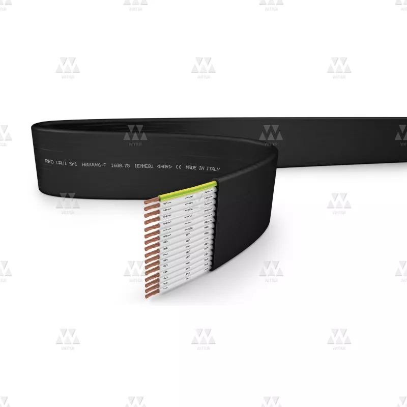 T012500 | FLAT CABLE PVC H05VVH6-F SECT. 6X0,75 mm2
