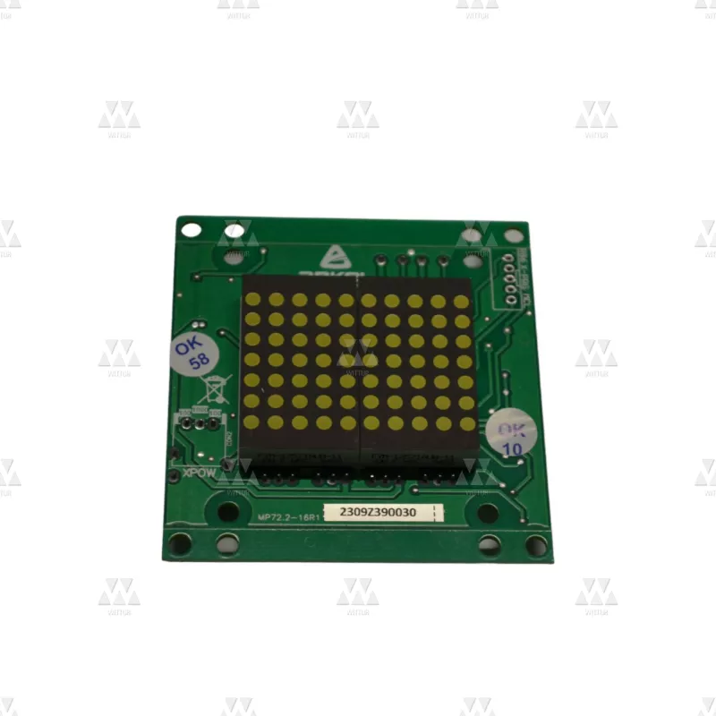T000152 | KK2X3057AW. LANDING CALL & INDICATOR UNIT (2X30 MM WHITE DOTMATRIX INDICATOR)